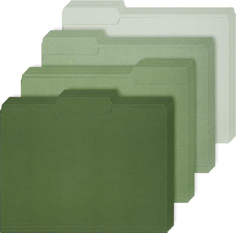 Green File Folders