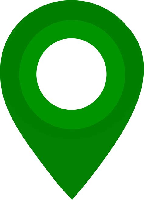 green gps icon