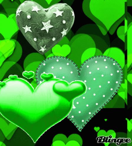 Green Heart Gif Wallpaper