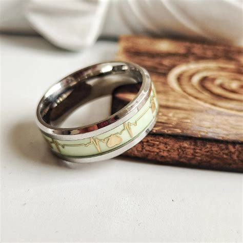 Green Heart Wedding Ring