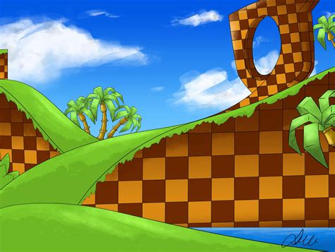 green hills sonic wallpaper