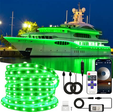 Green Interior Boat Lights