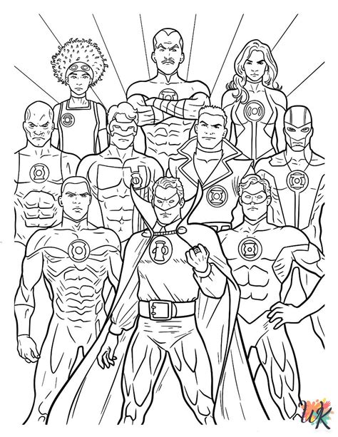 green lantern coloring
