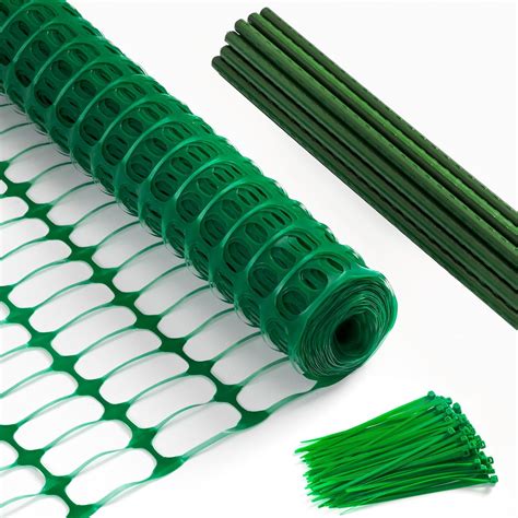 Green Plastic Temporary Fencing Rolls