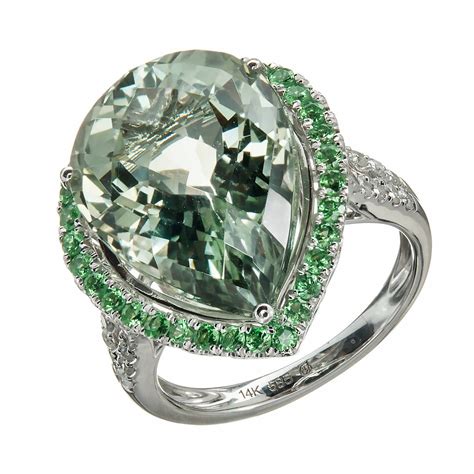 green quartz ring