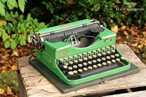 Green Royal Typewriter