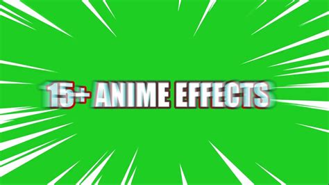 Green Screen Anime Effects