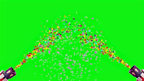 Green Screen Confetti Explosion