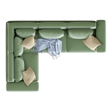Green Sofa Top View
