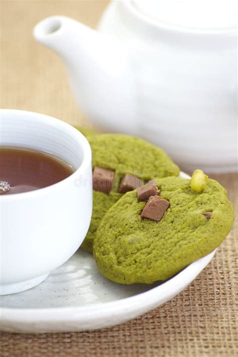 Green Tea And Cookie