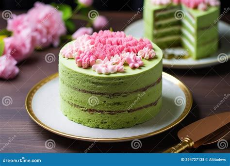 Green Tea Flavored Cake