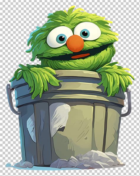 Green Trash Can Muppet