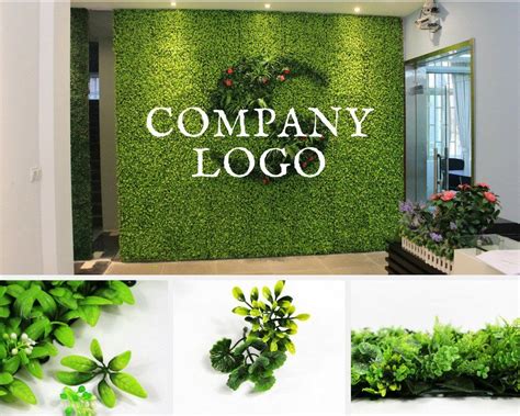 Green Wall With Logo