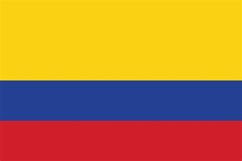 green yellow and blue flag of colombia
