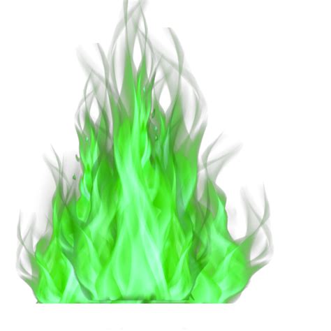 green yellow flames png