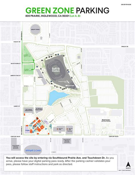 green zone sofi stadium