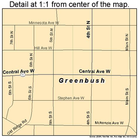 Greenbush Mn Map
