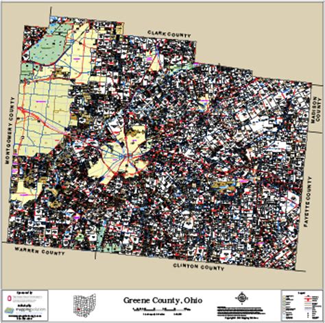 greene county ohio property map