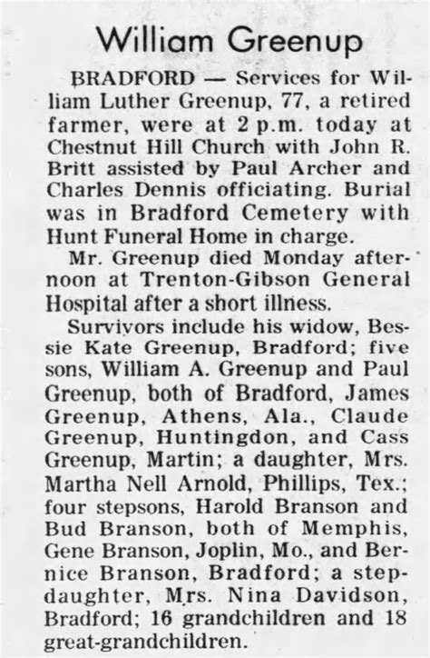 greenup ky newspapers obituaries