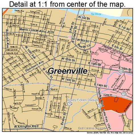 greenville nc map