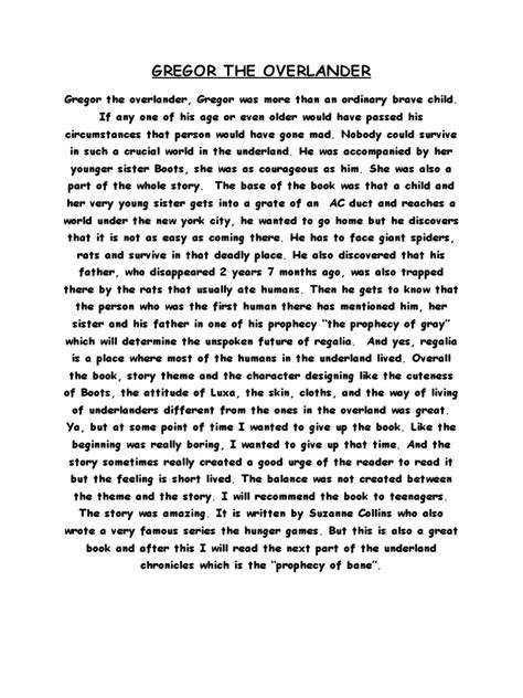 About Gregor The Overlander Pdf