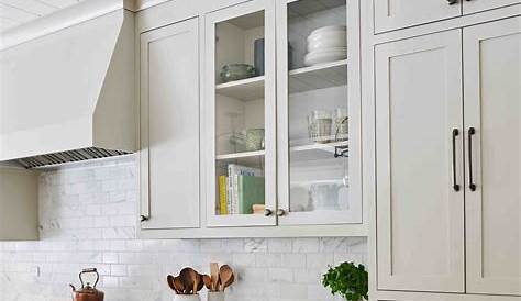 Greige Kitchen Cabinet Colors Complemented By Navy