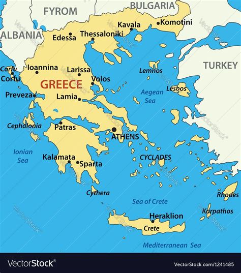 Large scale political map of Greece with roads, major cities, airports