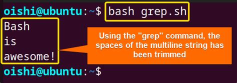 Grep String Echo