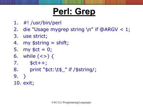 Grep String Perl