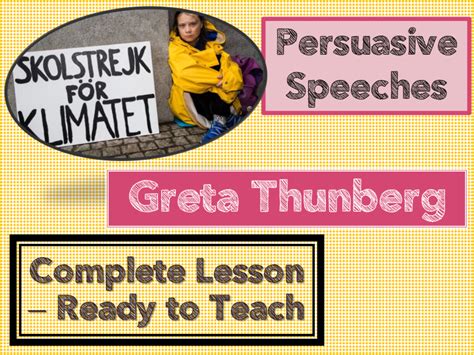 greta thunberg speech analysis tes