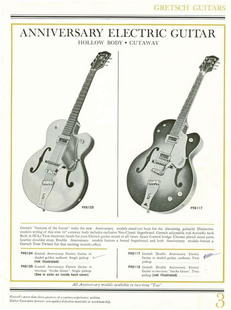 Gretsch Guitar Models List