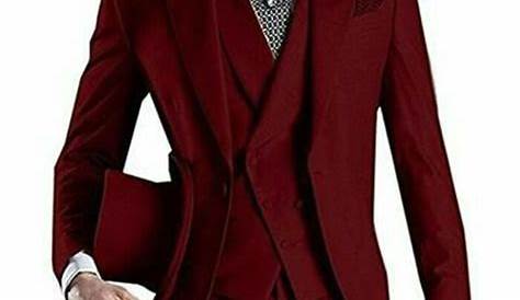 Grey And Maroon Suit For Men Designer Boys Dark With Tweed Check