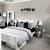 grey and white bedroom furniture