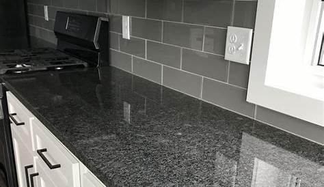 dark grey black white swirl granite countertops Google