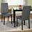 Roma Matt Grey Faux Leather Dining Chairs with Oak Legs 1/2 price Sale