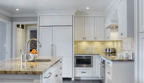 white kitchen and gray floors Google Search Grey kitchen
