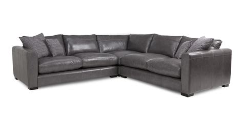 New Grey Leather Corner Sofa Dfs With Low Budget