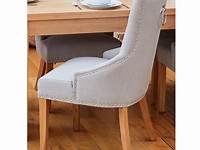 Salisbury Grey Velvet Dining Chair (Oak Leg) Furniture Choice