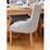 Salisbury Grey Velvet Dining Chair (Oak Leg) Furniture Choice