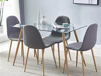 Ivan Gray Tempered Glass Top Extendable Dining Table from Armen Living