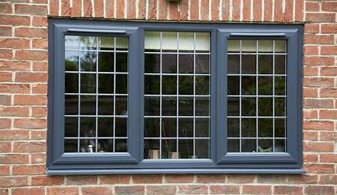 Grey uPVC window frames by dwlwindows House windows