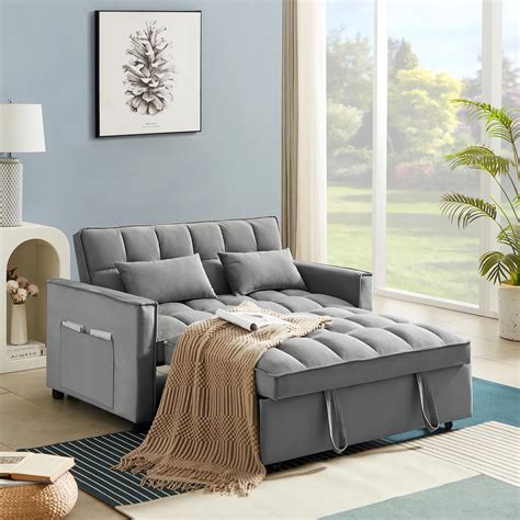 The Best Grey Velvet Double Sofa Bed New Ideas