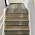 grey vinyl plank flooring on stairs