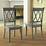 Weston Home Farmhouse Wood Dining Chair with Cross Back, Set of 2