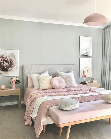 Grey and Pastel Colors Bedroom Pinterest