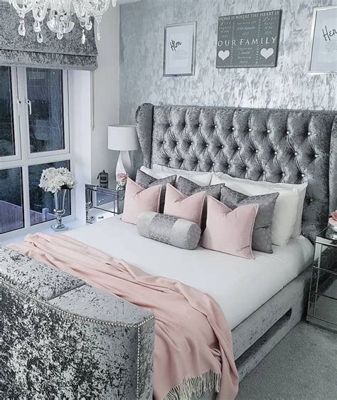 grey and pink bedroom decor ideas