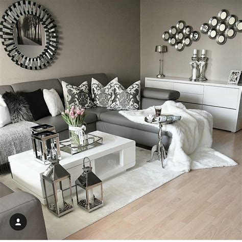 grey and white living rooms ideas