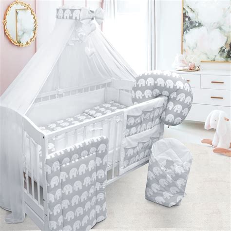 Grey Animal Cot Bedding