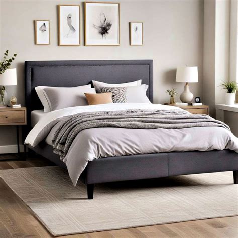 Grey Bed Frame Room