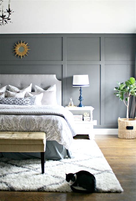 Grey Bedroom Accent Wall